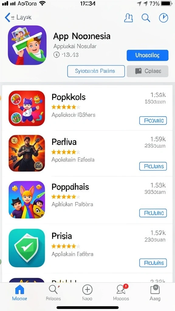 menara4d - Screenshot menunjukkan tampilan antarmuka utama game yang menarik.