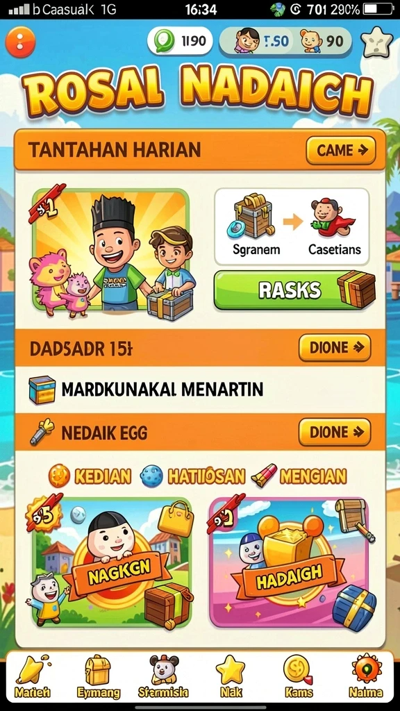 ungutoto - Tampilan antarmuka yang menarik dan mudah digunakan.